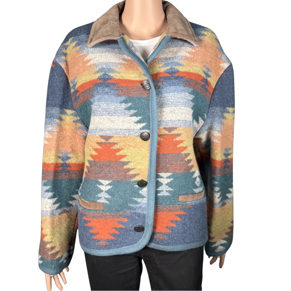 Vintage Jofeld Southwestern Print Wool‎ Jacket